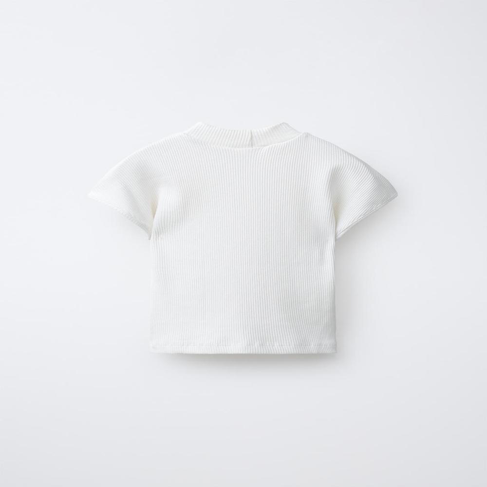 Womens Ribbed High Neck Top