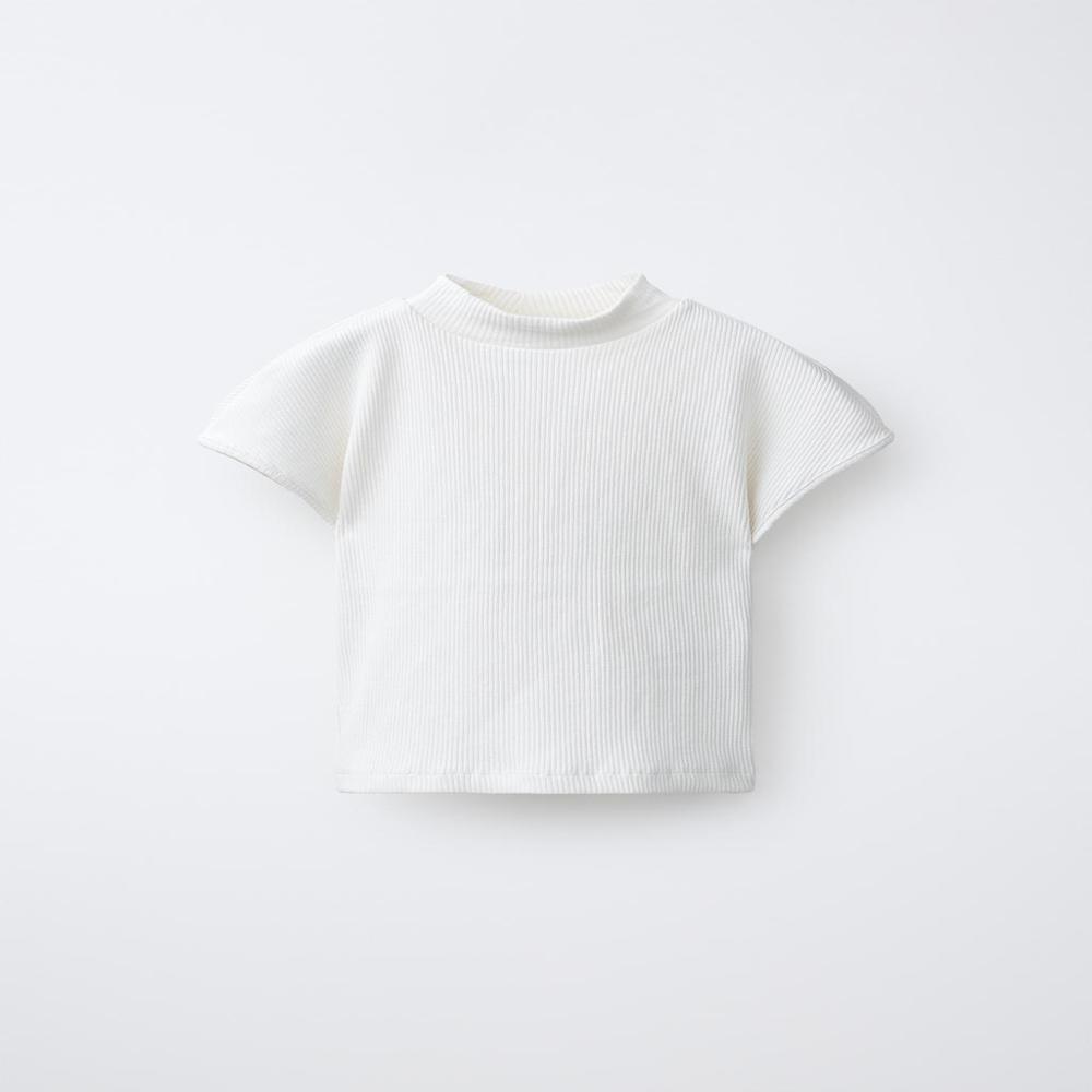 Womens Ribbed High Neck Top