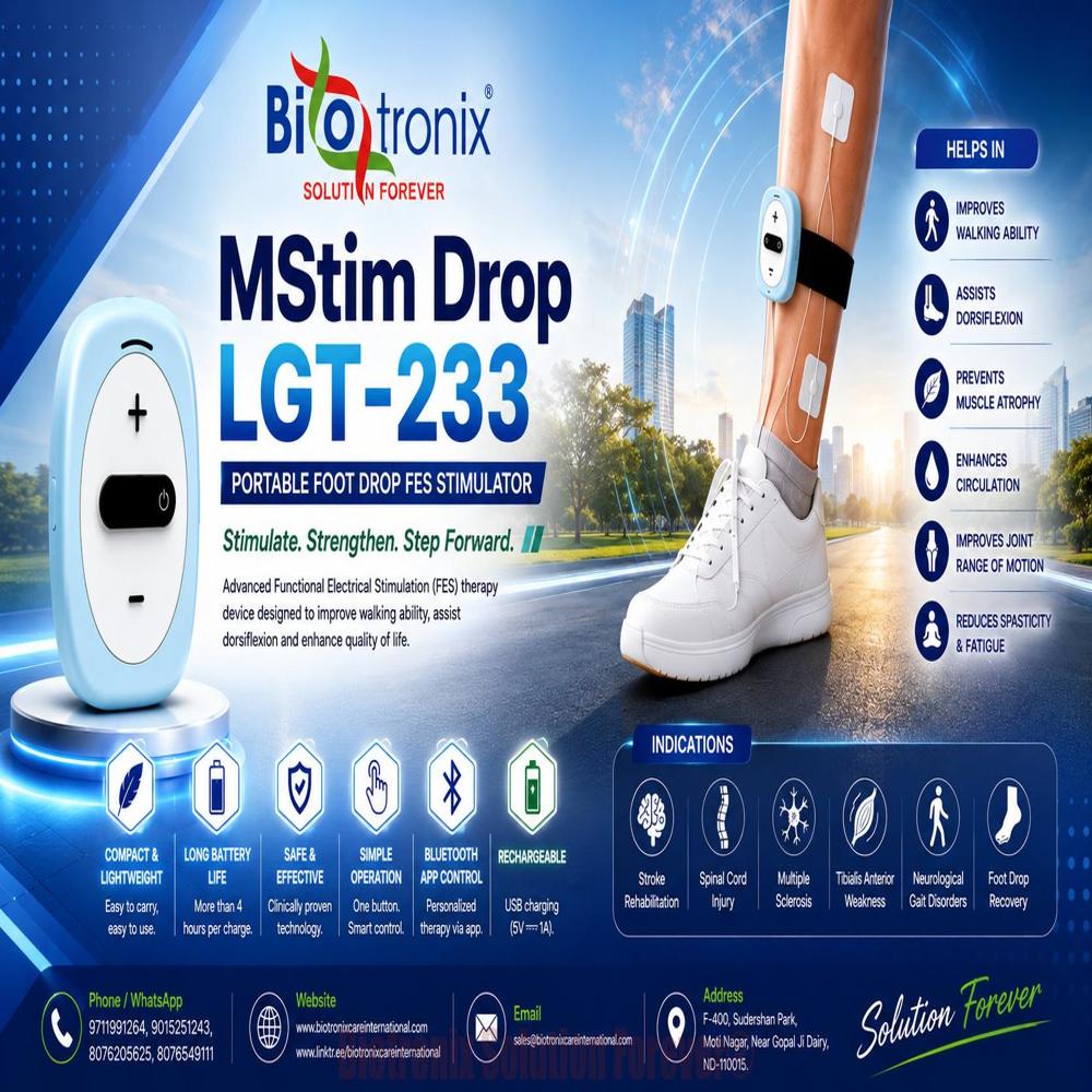 Intelligent Foot Drop Electrical Stimulator for Daily Walking Support