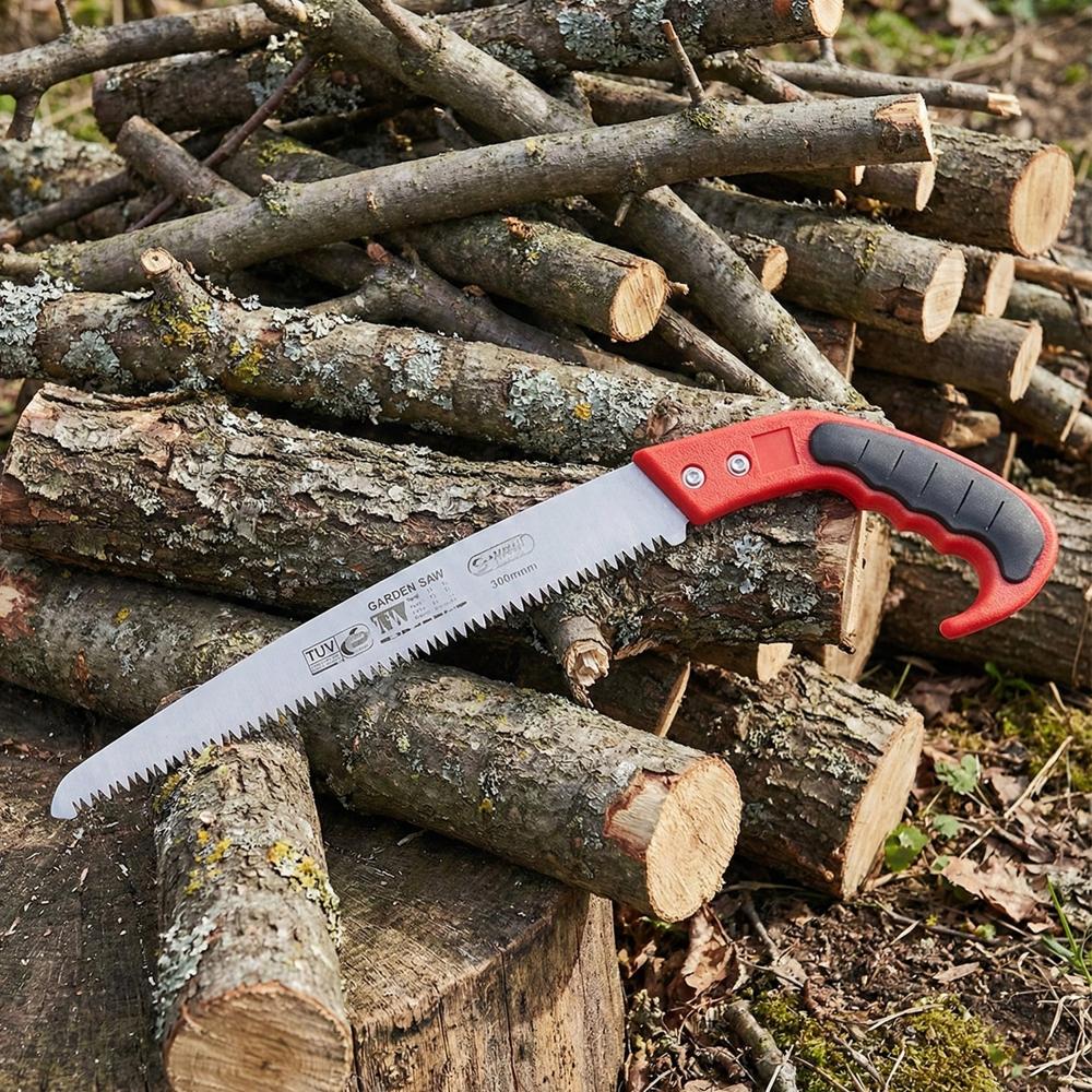 Heavy-Duty 300 Mm Manual Garden Pruning Saw (1 Pc) - Color: Mix