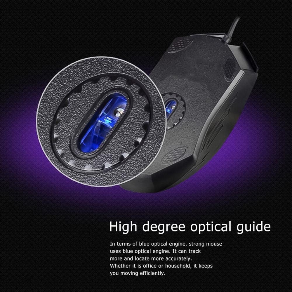 Computer / Laptop Wired Optical Mouse (1 Pc) - Color: Mix