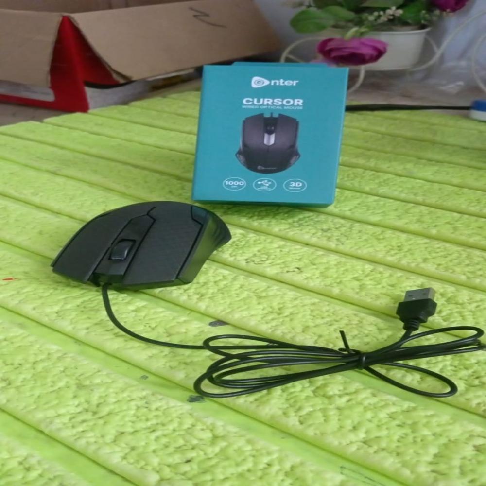 Computer / Laptop Wired Optical Mouse (1 Pc) - Color: Mix