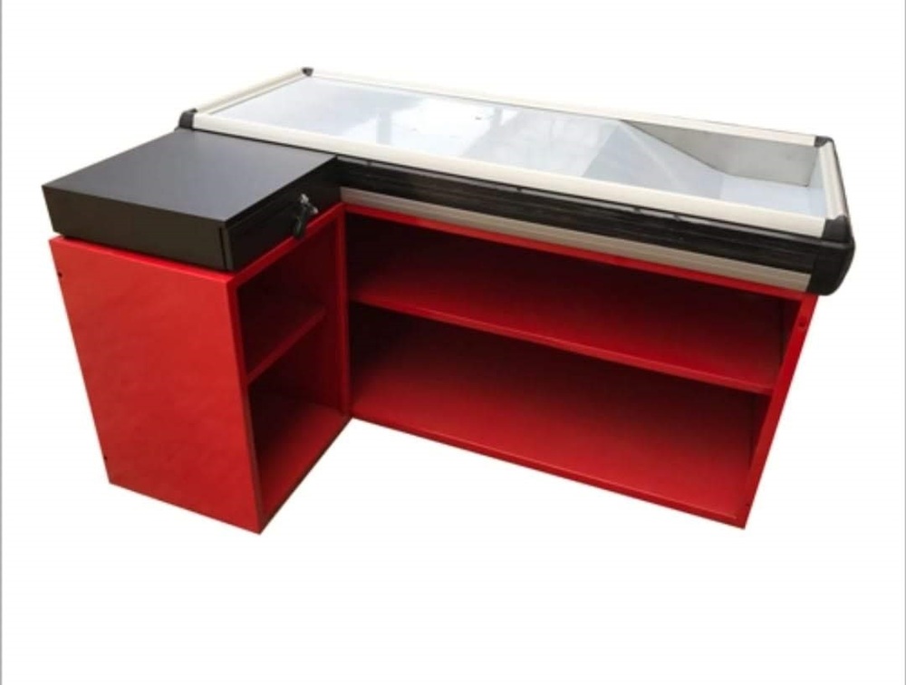 L Shape Supermarket Display Counter