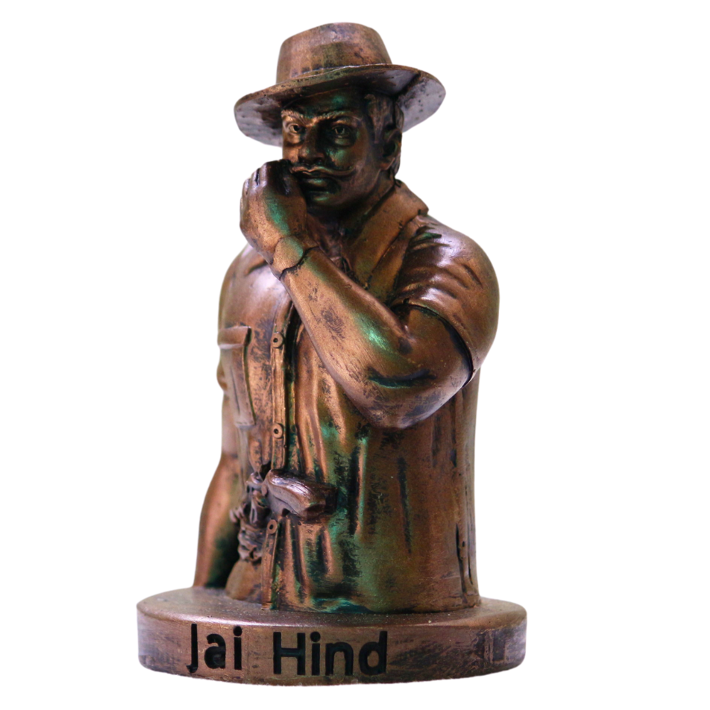Bhagat Singh - Fiber Statue, 5-6 Feet, Multi-color | Handmade, Weather Resistant, Free Standing