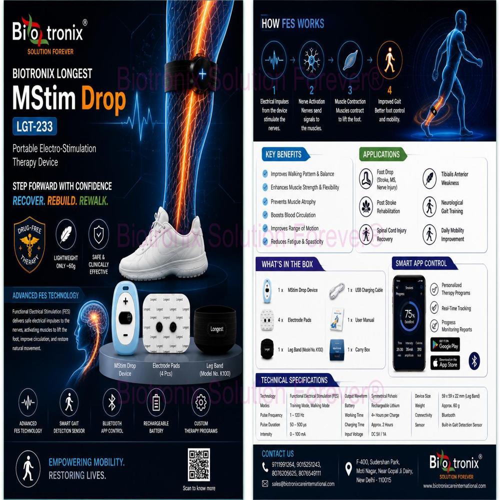 Wearable Neuro Muscle Stimulator for Foot Drop Recovery