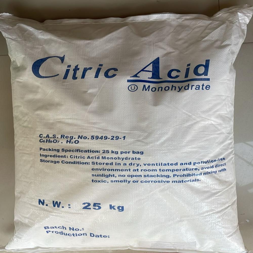 Citric acid MONOHYDRATE (food preservative)