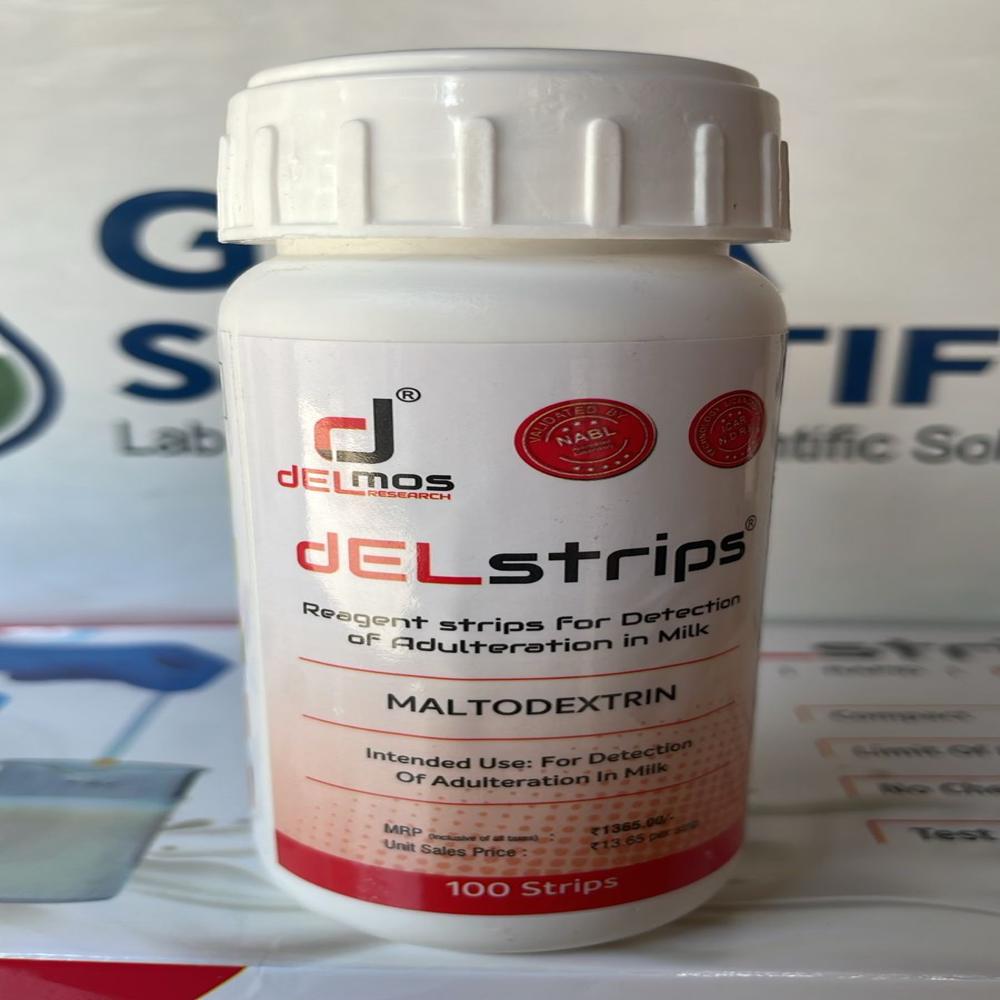 Delstrips 100 Strips Adulteration Milk (Formalin) (Delmos) - Purity(%): 99