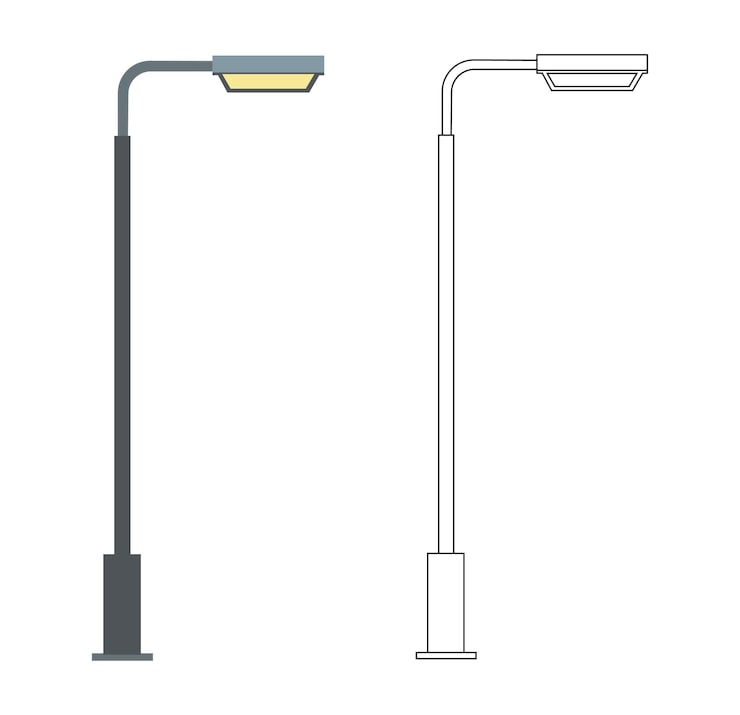 6 m Street Light Pole