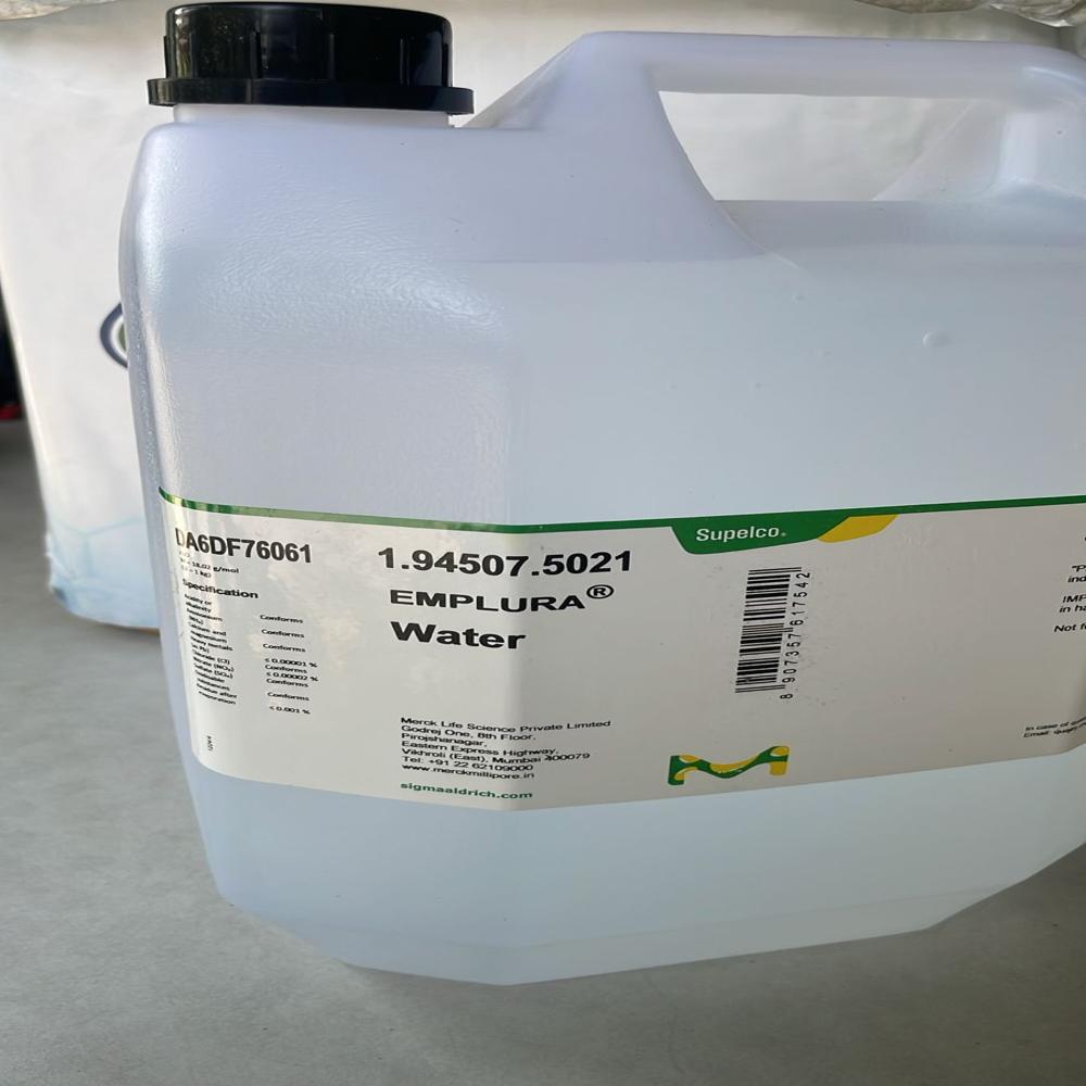 Emplura Water 5 Ltr (1.94507.5021) - Purity(%): 99