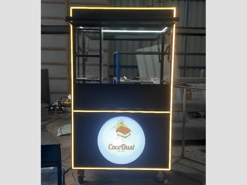 Street Serve Mobile Food Cart For Outdoor Vendors