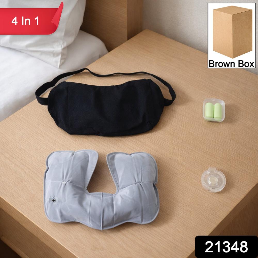 4 In 1 Travel Comfort Sleep Kit - Color: Mix