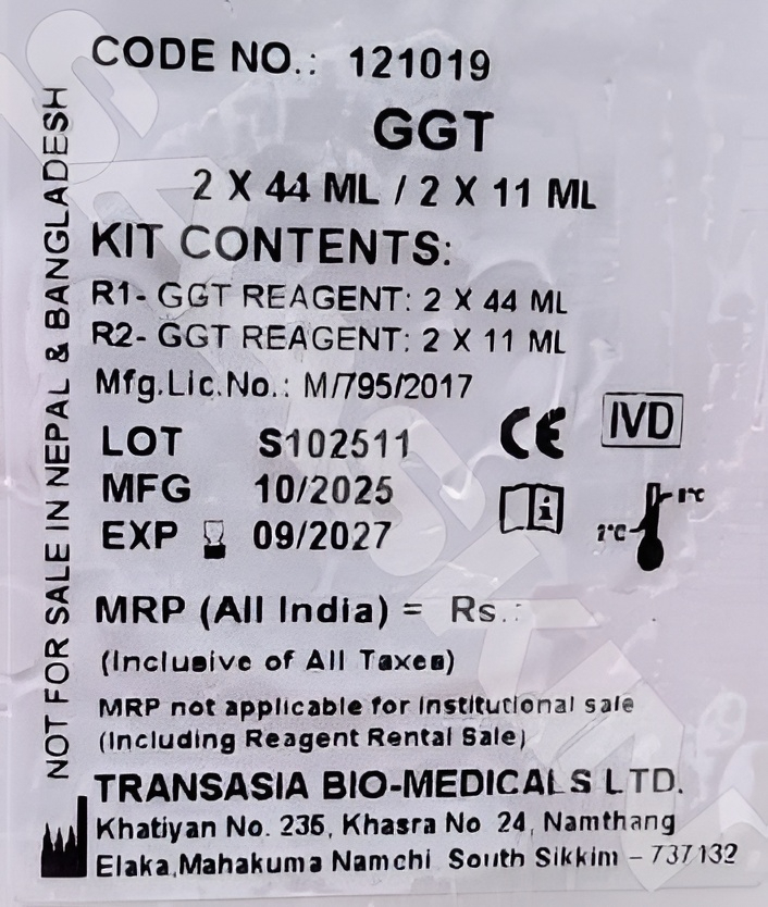 Erba Mannheim System Pack Gama Glutamyl transferase (GGT)