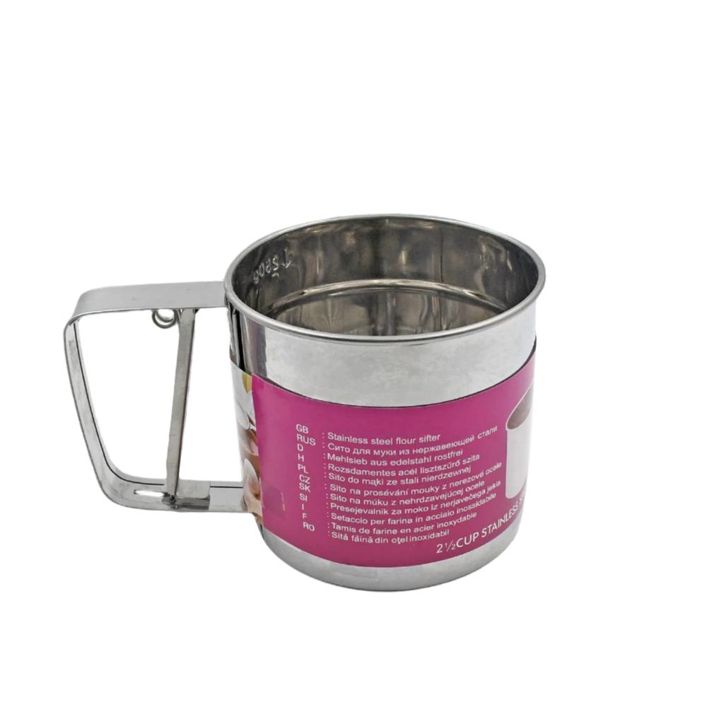 Flour Sifter Handheld Baking Sieve - Color: Mix