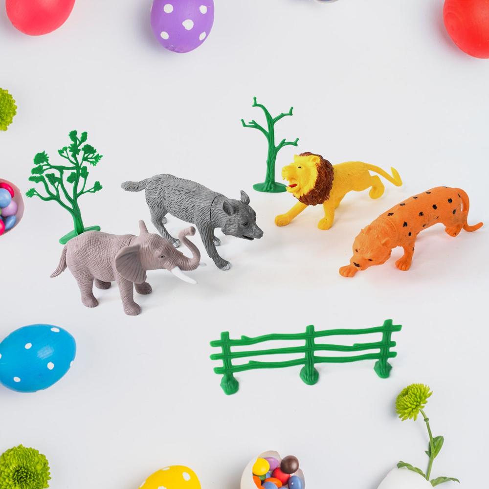 TTG Small Wild Ani-mal Toy Set for Kids (Pack of 4 Ani-mals)
