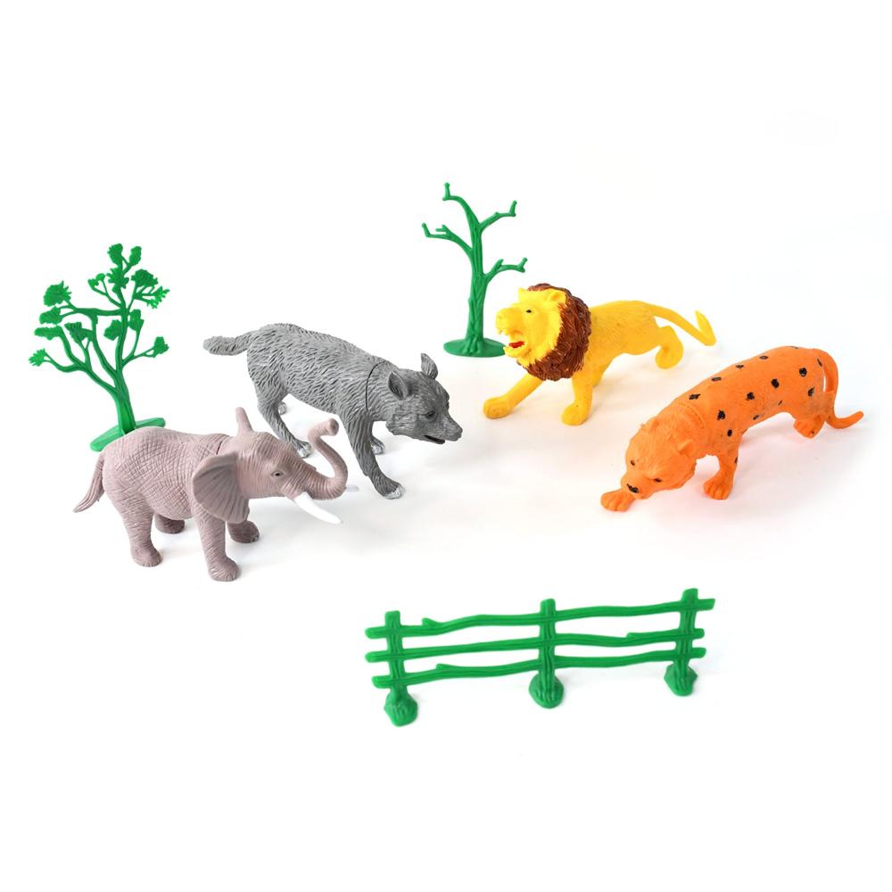 TTG Small Wild Ani-mal Toy Set for Kids (Pack of 4 Ani-mals)