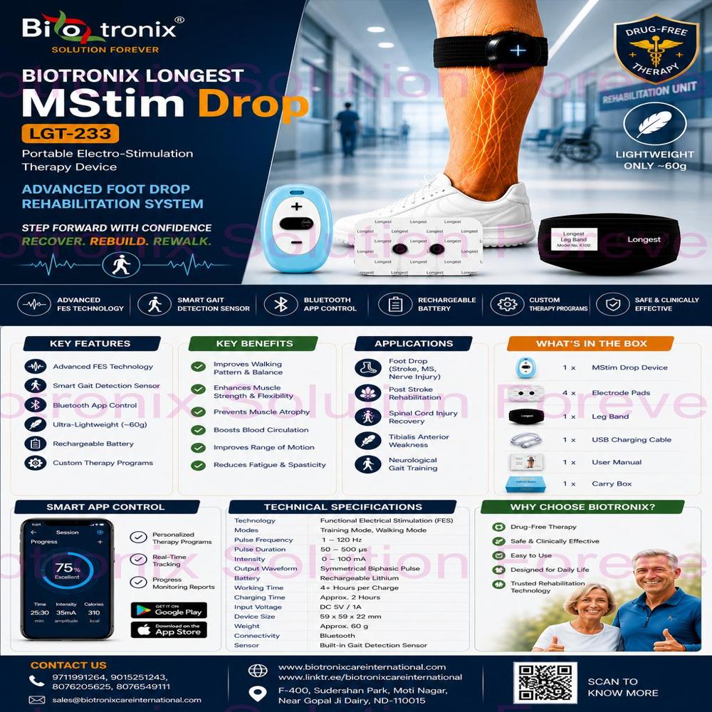 Advanced Foot Drop Physiotherapy Rehabilitation Equipment