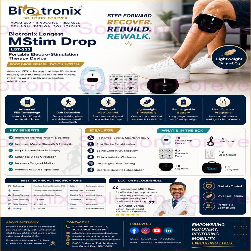 Advanced Foot Drop Physiotherapy Rehabilitation Equipment