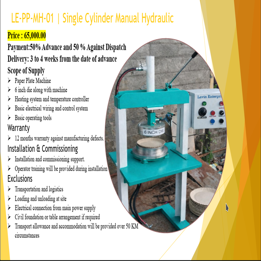 Single Cylinder Manual Hydraulic