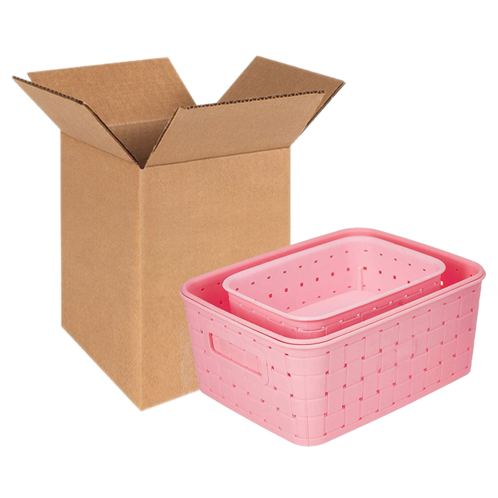 Multipurpose Smart Shelf Basket Storage Basket (Set 3 Pc) - Color: Mix
