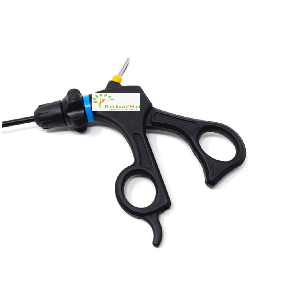 RainbowMMed Laparoscopic Hook Scissor 5mm/330mm Single Action Scissors Maryland Hook Scissors