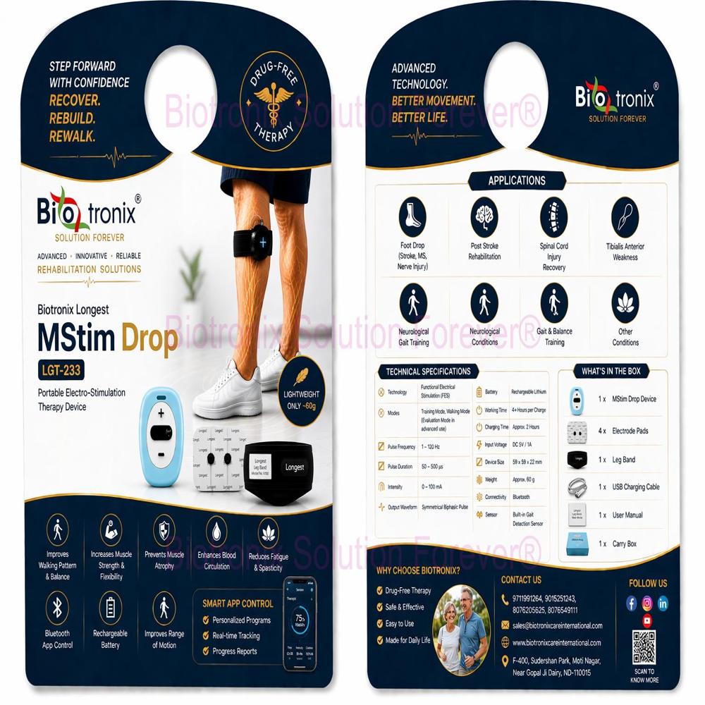 Functional Neuro Stimulation Device for Foot Drop Therapy