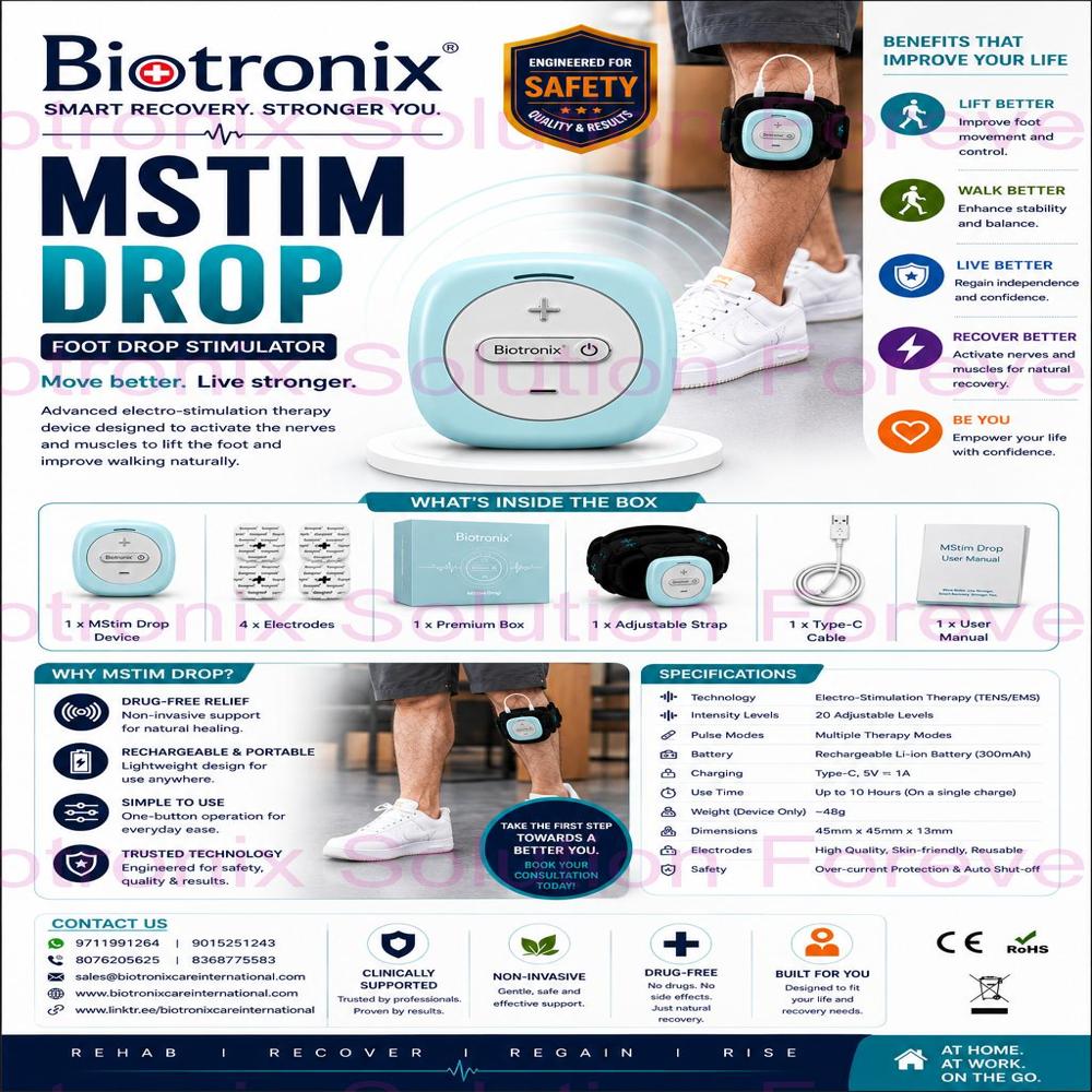 Functional Neuro Stimulation Device for Foot Drop Therapy
