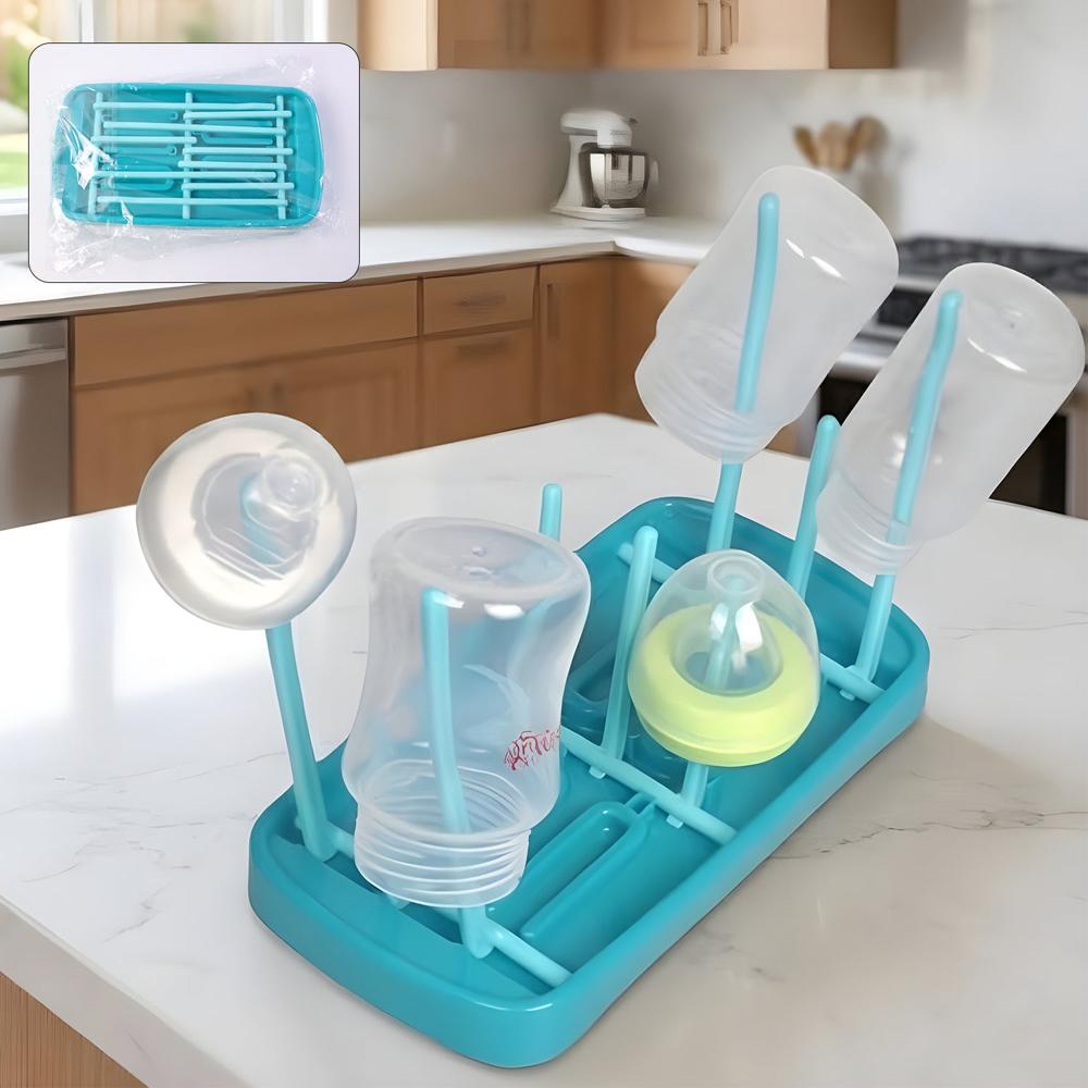 Baby Feeding Bottle Drying Rack (1 Pc Set) - Color: Mix