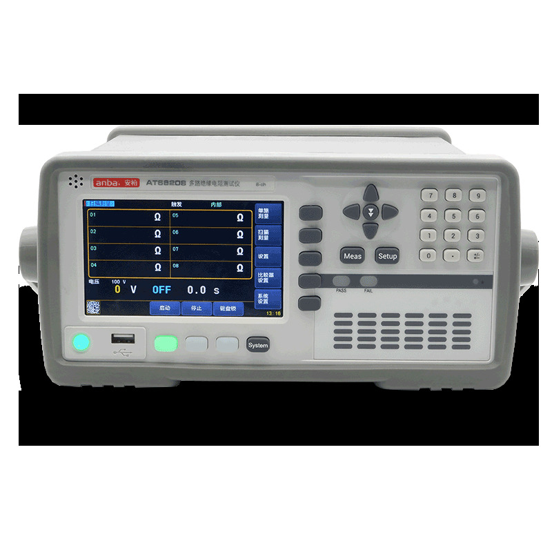 AT68208Multi channel insulation resistance tester
