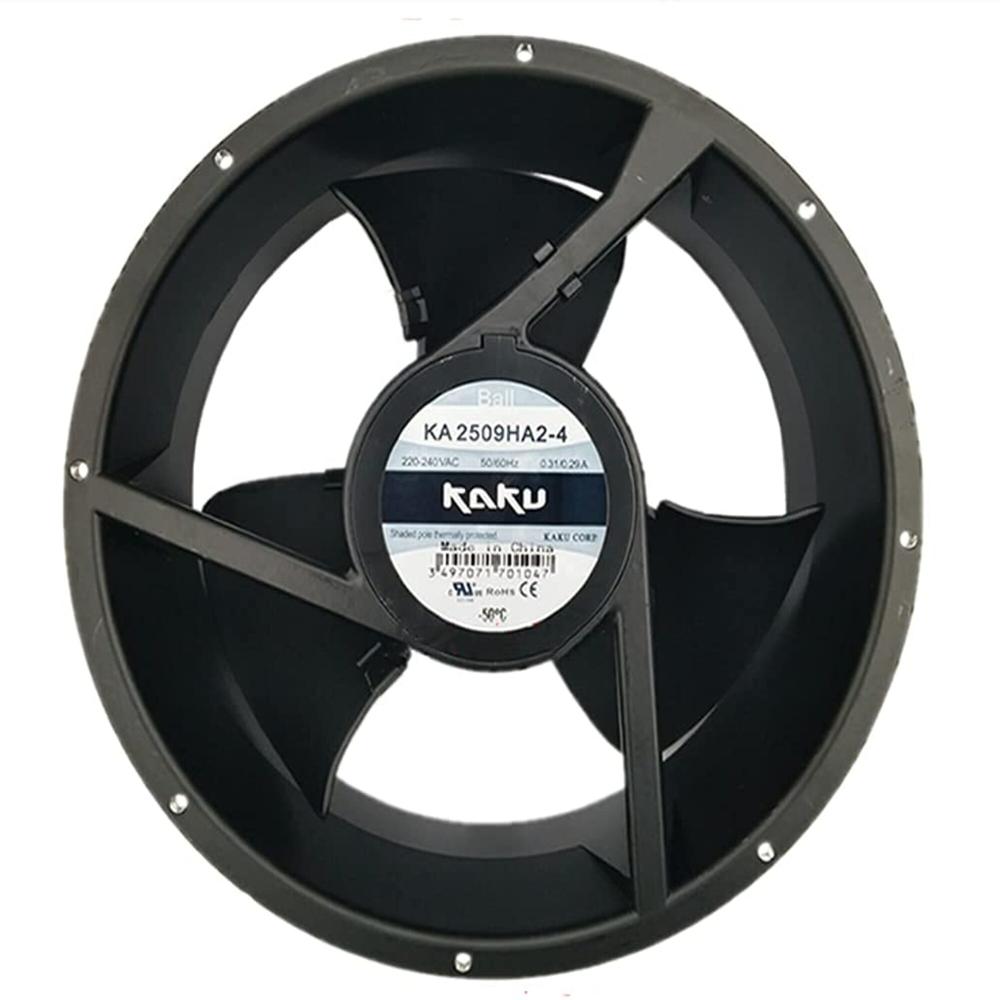 KAKU KA2509HA2-4 220/240V AC 0.31/0.29A 25489mm Ball Bearing Industrial Inverter Axial Cooling Fan