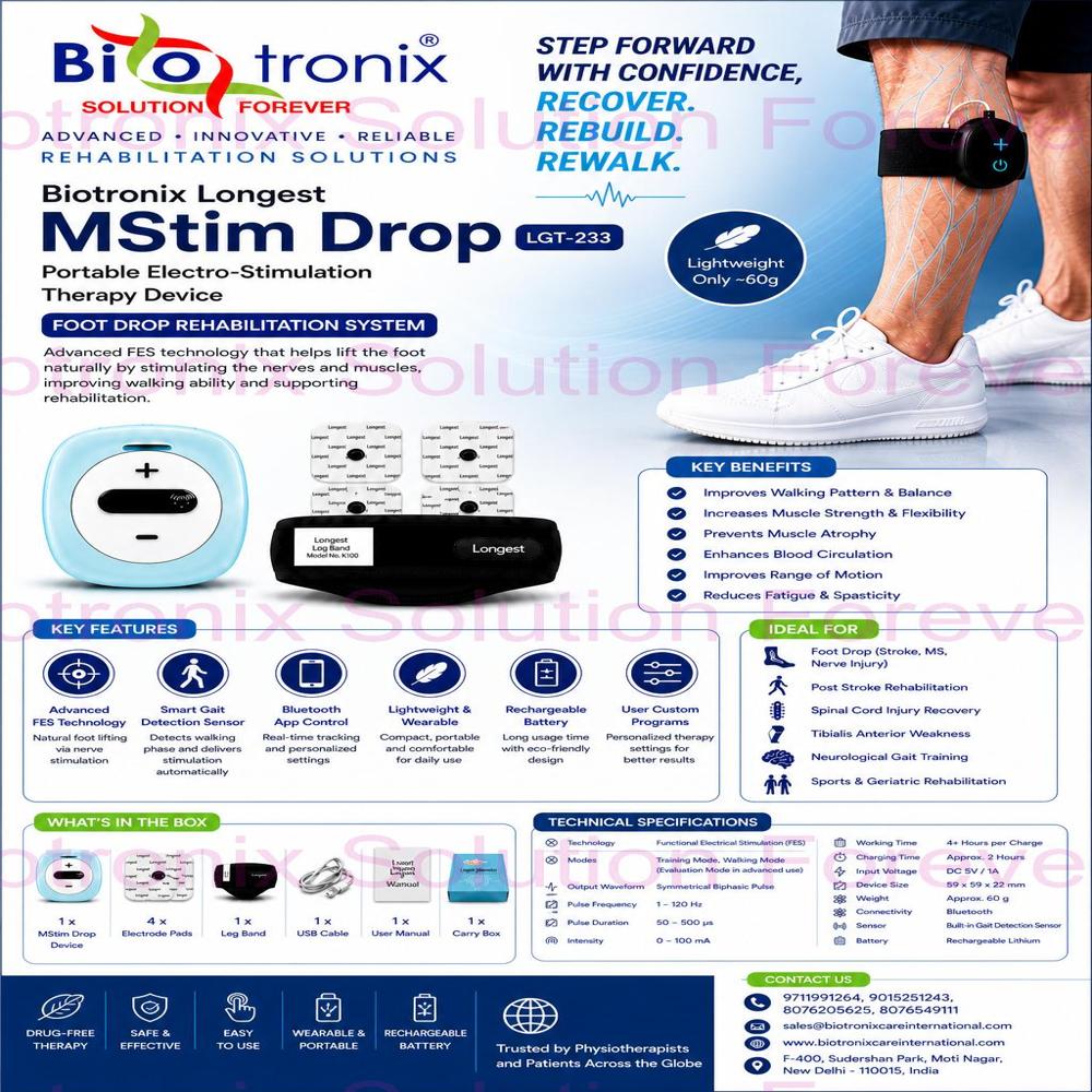 Foot Drop Recovery System for Physiotherapy and Rehabilitation
