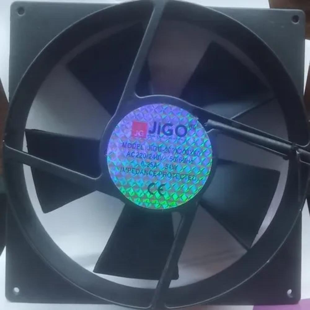 JIGO JIG-200X200X60 220/240V AC 0.38A 65W 20060mm Ball Bearing Industrial Inverter Axial Cooling Fan