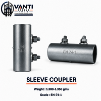 Sleeve Coupler - Color: Silver / Zinc Finish