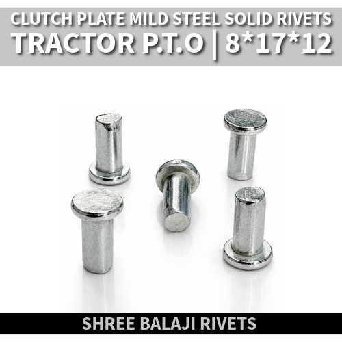 Tractor P.T.O Rivets / MILD STEEL SOLID
