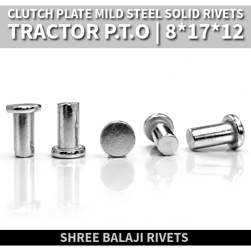 Tractor P.T.O Rivets / MILD STEEL SOLID