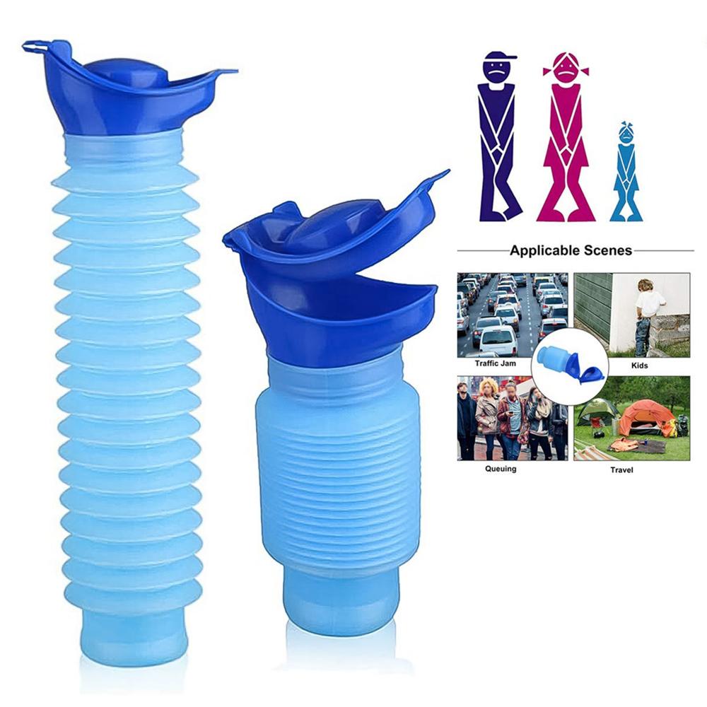 Urinal Foldable Portable Wee Bottle (750 Ml / 1 Pc) - Color: Mix