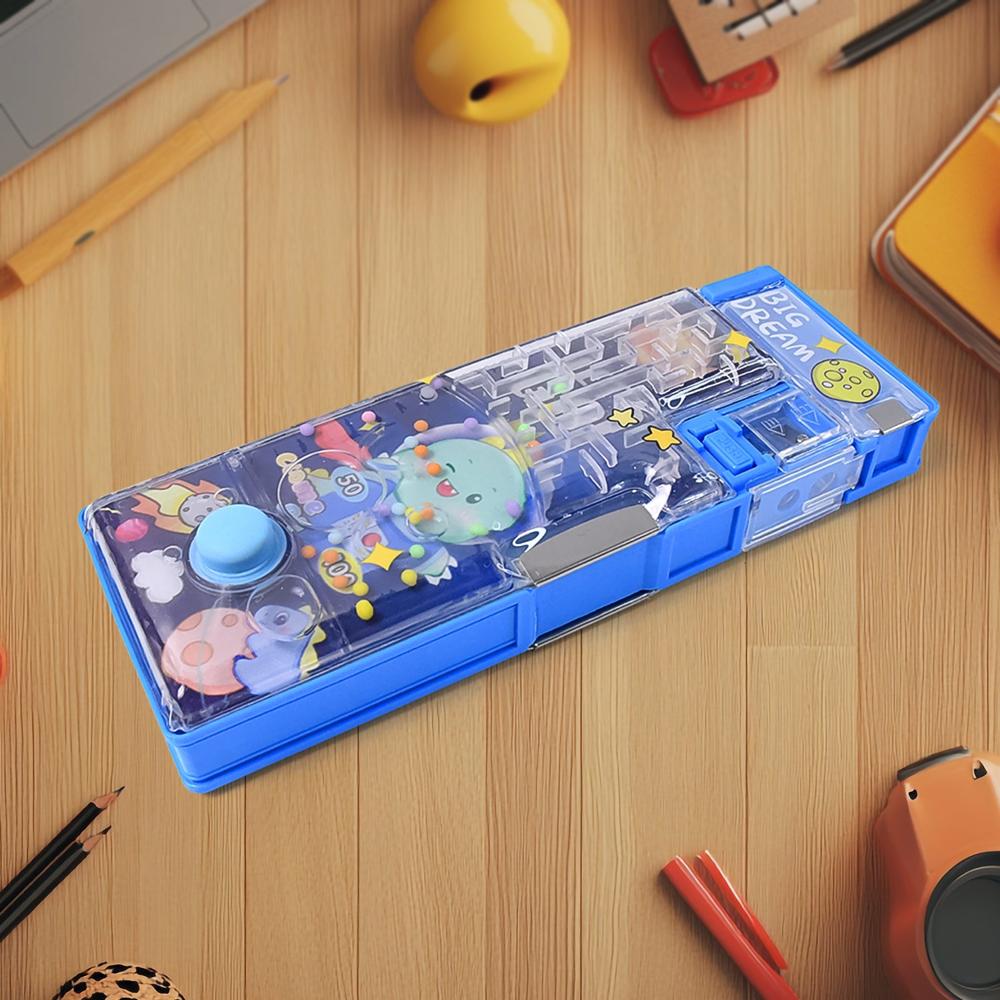 Magnetic Pencil Case With Sharpener (1 Pc) - Color: Mix