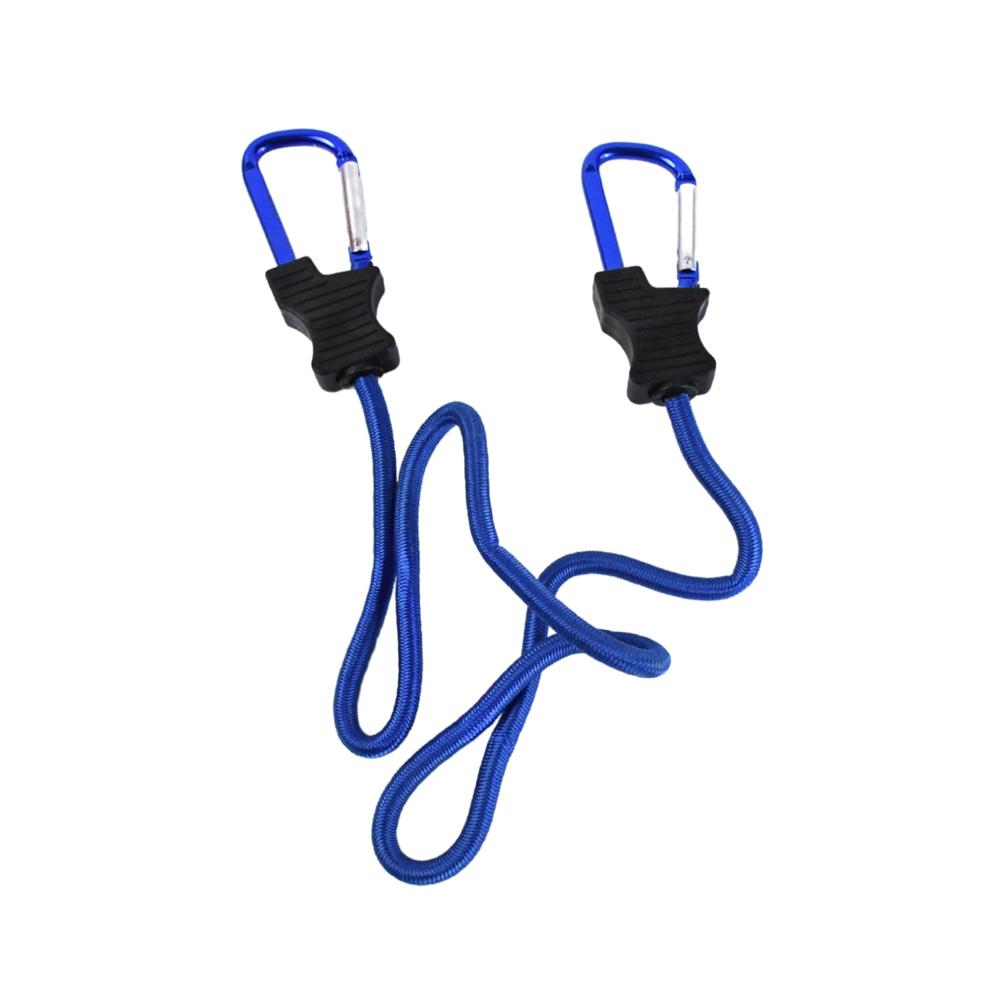 Carabiner Bungee Cord with Hook for Luggage & Bags (1 Pc / Mix Color)