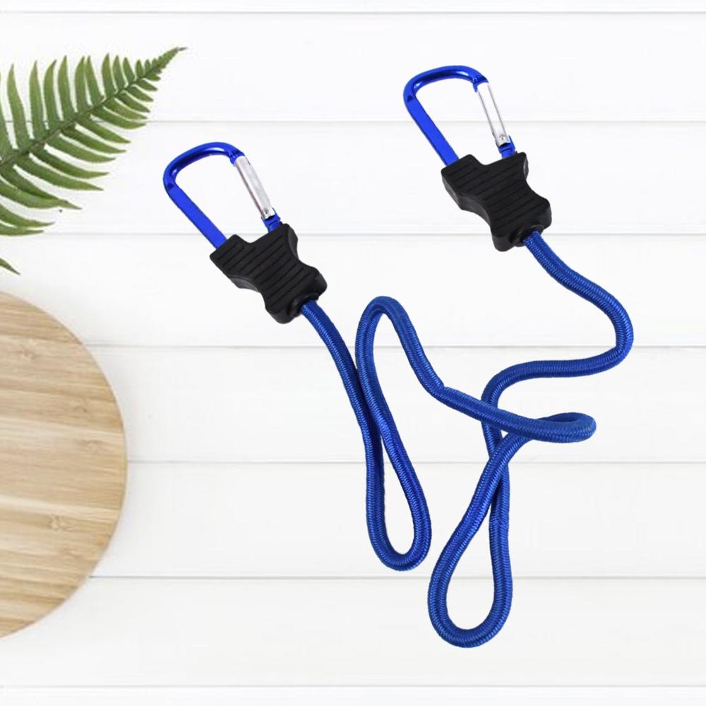 Carabiner Bungee Cord with Hook for Luggage & Bags (1 Pc / Mix Color)