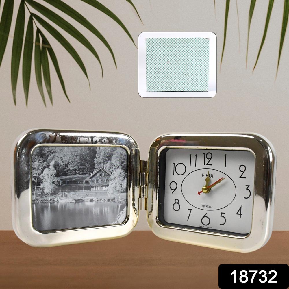 Plastic Foldable Desk Clock (1 Pc / With Box) - Color: Mix