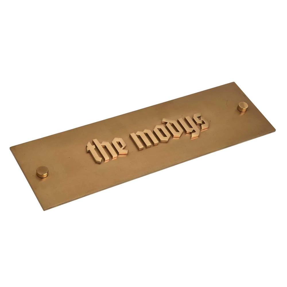 BRASS NAME PLATE