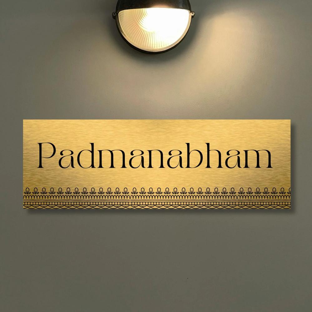 BRASS NAME PLATE