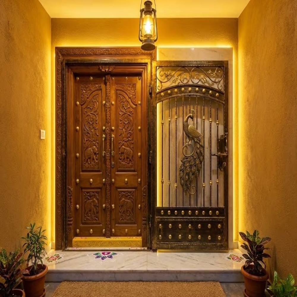 BRASS DOOR GRILL