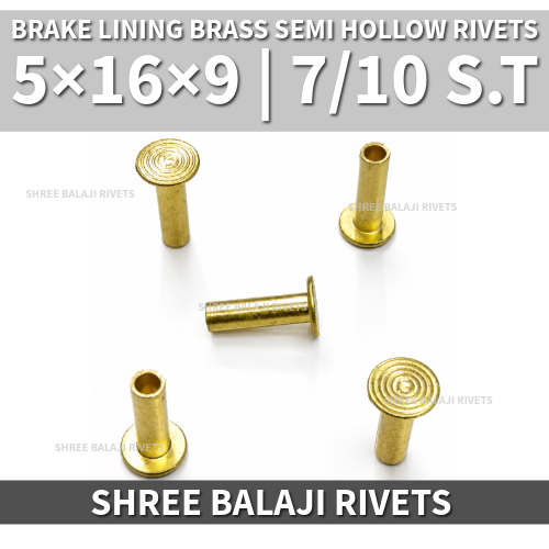 5*16 | 7/10 BRASS HOLLOW RIVETS