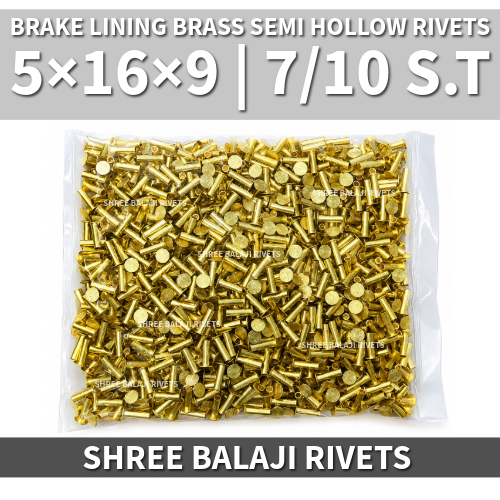 5*16 | 7/10 BRASS HOLLOW RIVETS