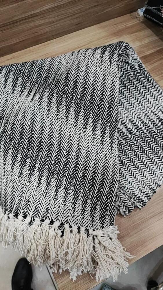 Luxury Pista Green Cotton Throw Blanket