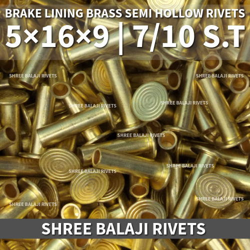 5*16 | 7/10 BRASS HOLLOW RIVETS