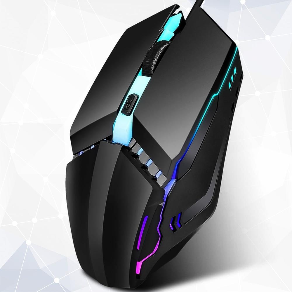Usb Wired Mouse, Ergonomic Design Gaming Mouse (1 Pc) - Color: Mix