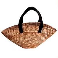 Straw Drawstring Bucket Bag