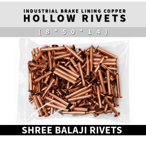8/50 COPPER HOLLOW RIVETS