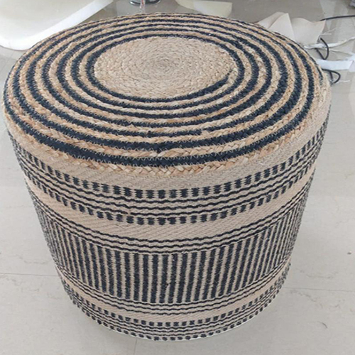 Jute Chindi Pouf